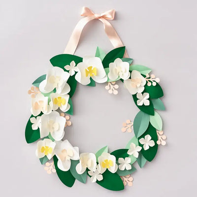 ORCHID BLOOMS WREATH KIT