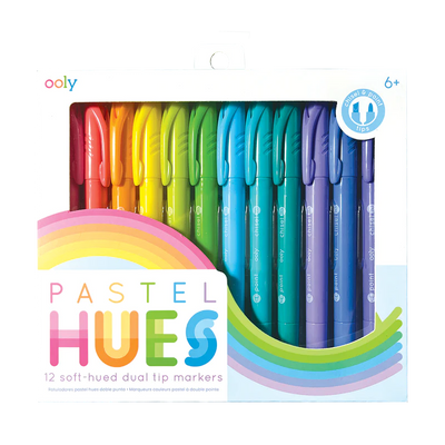 PASTEL HUES MARKERS - 12PC