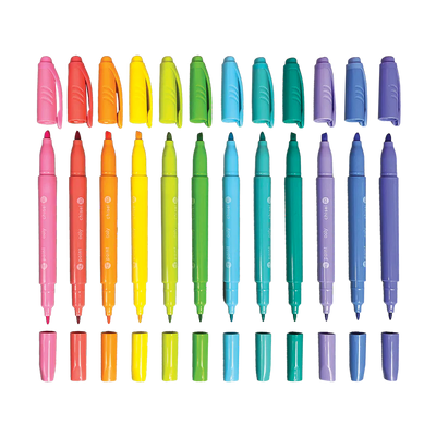 PASTEL HUES MARKERS - 12PC