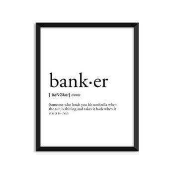 BANKER ART PRINT