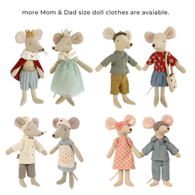 UPSTAIRS & DOWNSTAIRS MOUSE OUTFITS