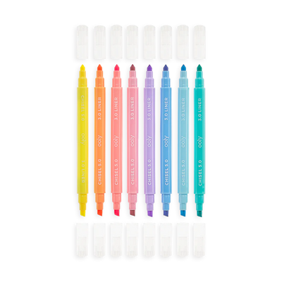 PASTEL LINER DOUBLE ENDED MARKERS