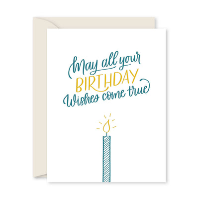CANDLE WISHES GREETING CARD