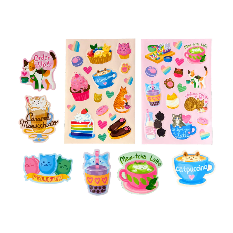 STICKERVILLE CAT CAFE SCENTED STICKERS