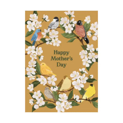 BIRDS AND BLOSSOMS MOTHER'S DAY CARD