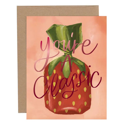 STRAWBERRY CANDY GREETING CARD