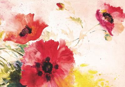 WATERCOLOR POPPIES NOTE CARDS