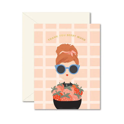 THANK YOU BERRY MUCH GREETING CARD