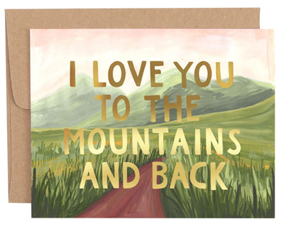 MOUNTAINS & BACK CARD