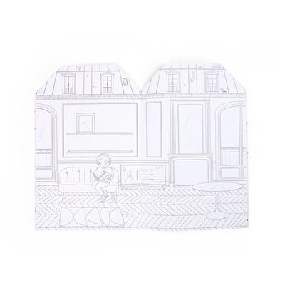 COLORING BOOK W/145 STICKERS THE PARISIENNES
