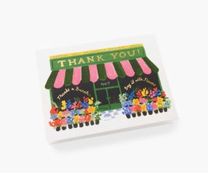 FLOWER SHOP THANK YOU GREETING CARD