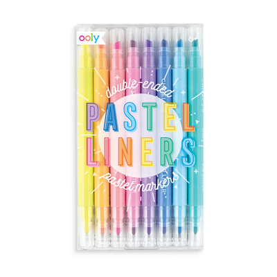 PASTEL LINER DOUBLE ENDED MARKERS
