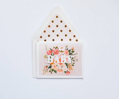 BABY FLORAL CARD