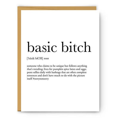 BASIC BITCH CARD