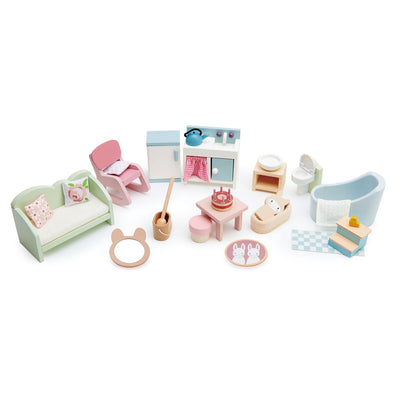 COUNTRYSIDE FURNITURE WOODEN TOY SET