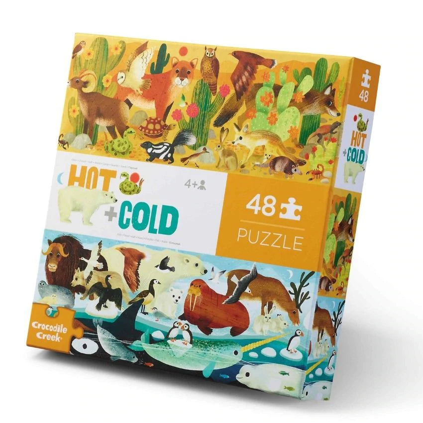 48 PIECE OPPOSITES PUZZLES - HOT + COLD