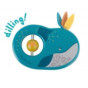 JOSEPHINE THE WHALE WOODEN RATTLE