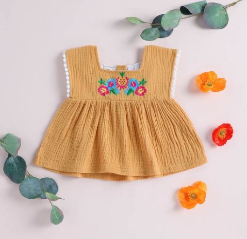 MARIA EMBROIDERED TOP
