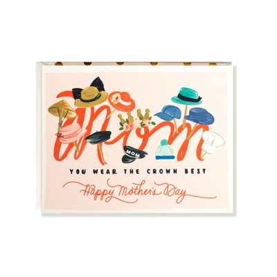 HAPPY MOTHER'S DAY HATS CARD