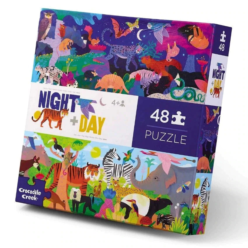 48 PIECE OPPOSITES PUZZZLE - NIGHT + DAY