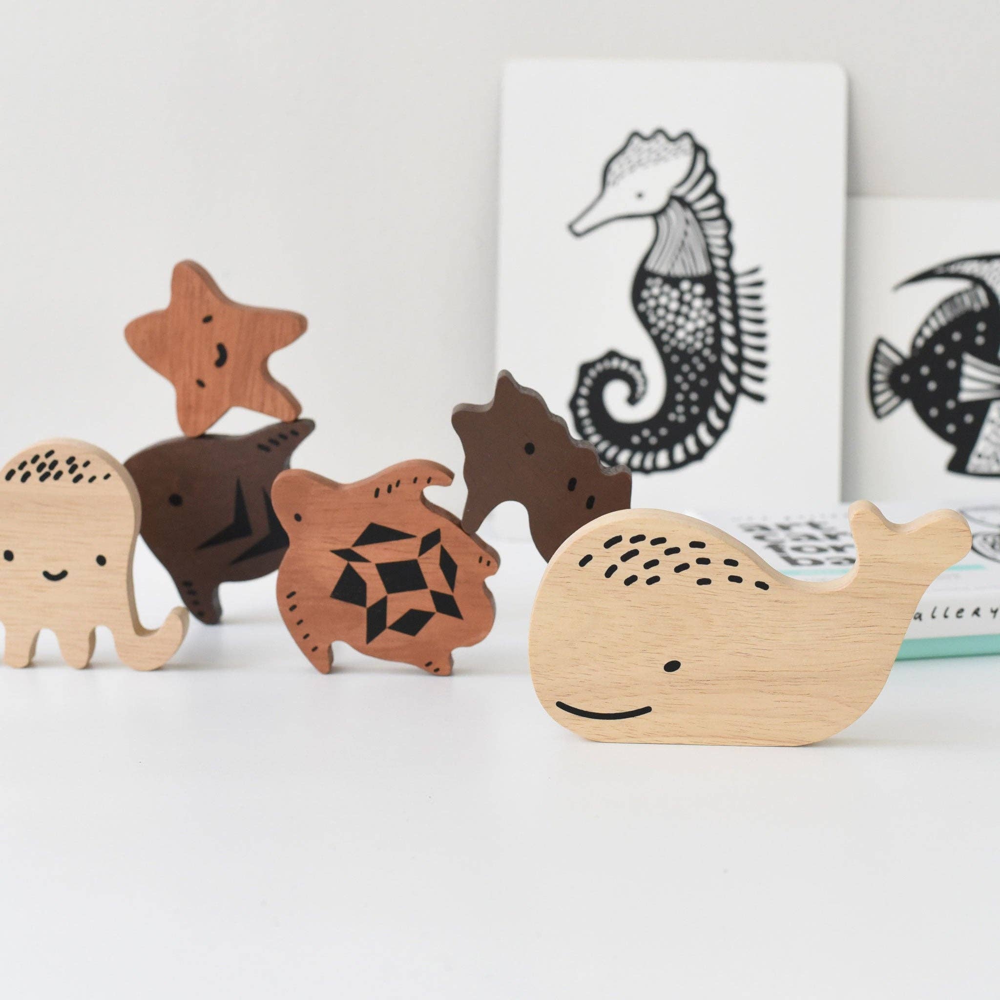 WOODEN TRAY PUZZLE - OCEAN ANIMALS - 2ND EDITION