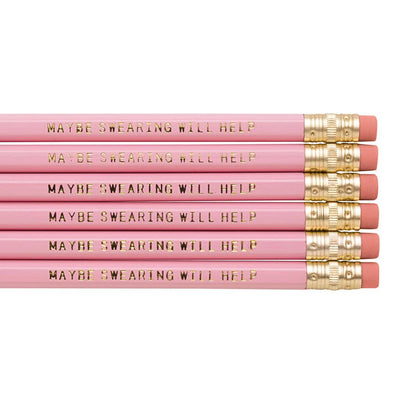 MAYBE SWEARING WILL HELP PENCIL SET