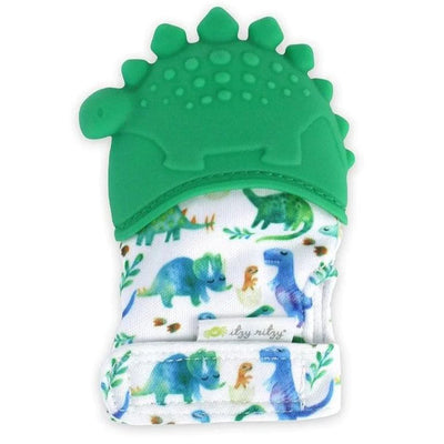 ITZY SILICONE TEETHING MITTS - DINOSAUR