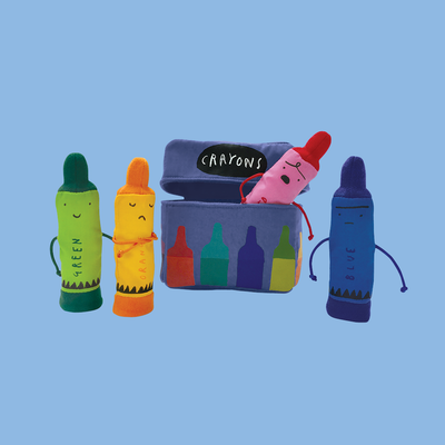 THE DAY THE CRAYONS QUIT FINGER PUPPET PLAYSET