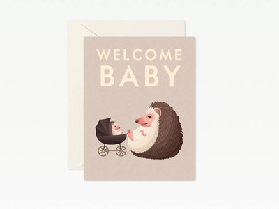 BABYSHOWER HEDGEHOG CARD