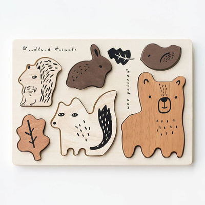 WOODEN TRAY PUZZLE - WOODLAND ANIMALS - 2ND EDITION