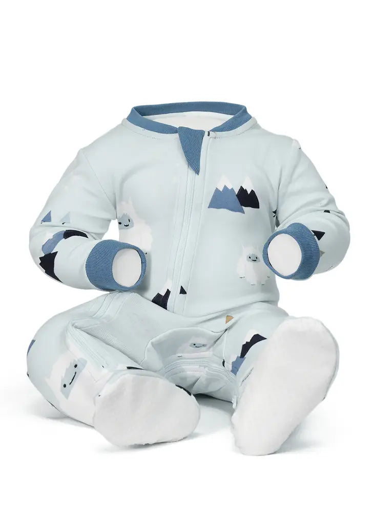 YETI TO LOVE YOU BABYSUIT - FOOTED