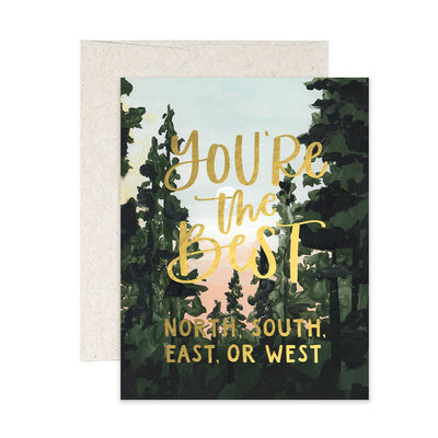 YOU'RE THE BEST PINES CARD