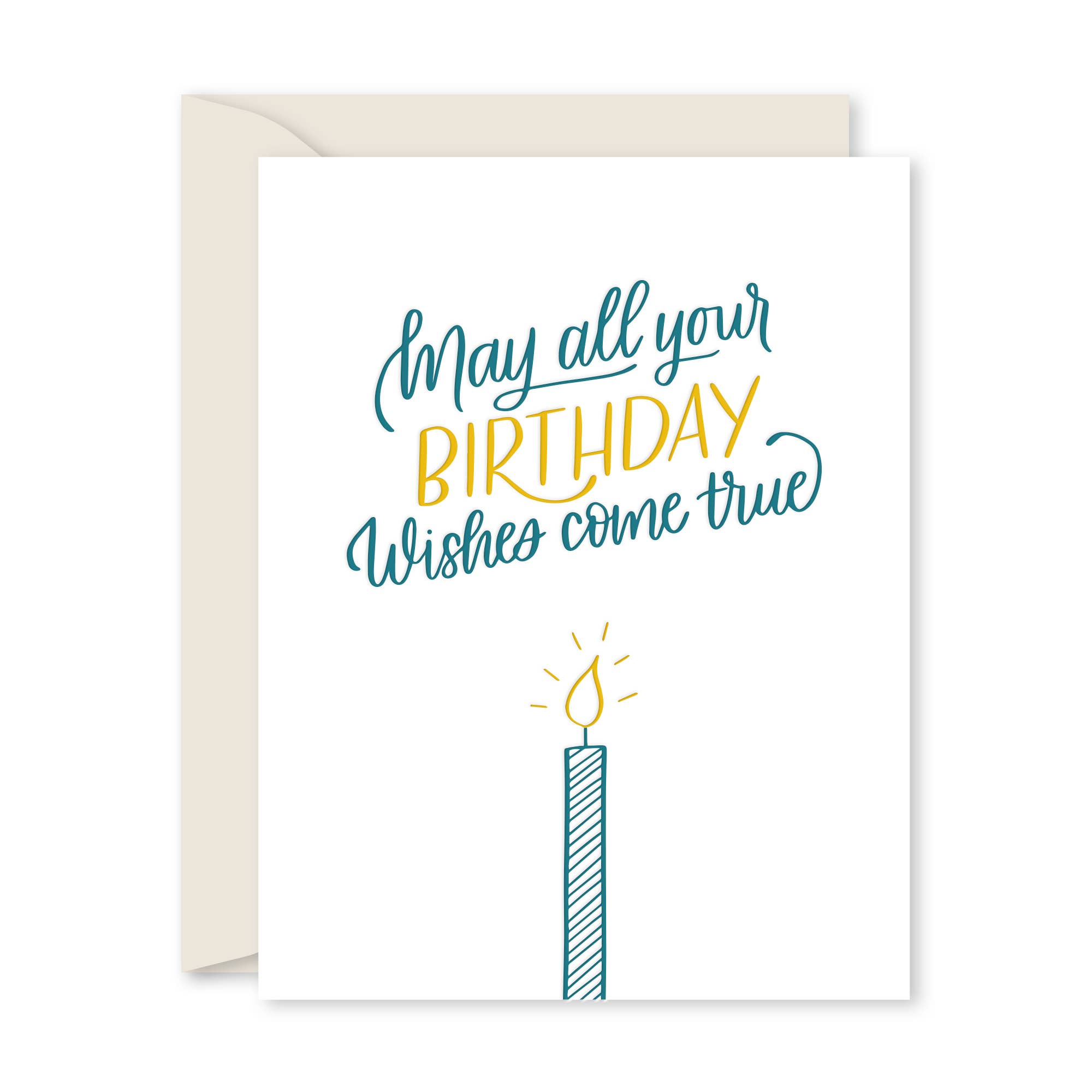 CANDLE WISHES GREETING CARD