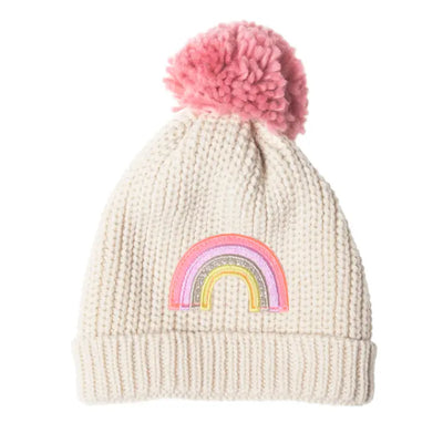 DISCO RAINBOW KNITTED HAT (3-6 YRS)