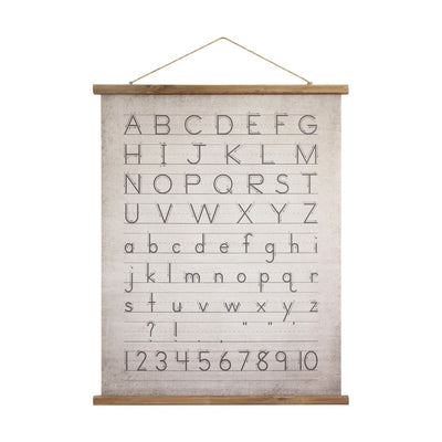 ALPHABET & NUMBERS WALL DECOR