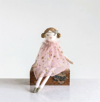 COTTON DOLL WITH STAR DRESS