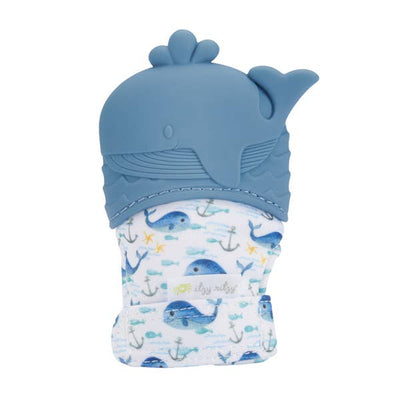 ITZY SILICONE TEETHING MITTS - WHALE